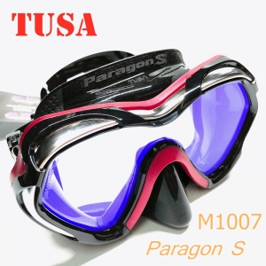 TUSA Paragon S 防UV420钢化玻璃潜水面镜 M1007S深潜 浮潜面镜