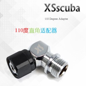 美国 XS SCUBA 潜水配件 110度适配接头 调节器二级头低压适配器