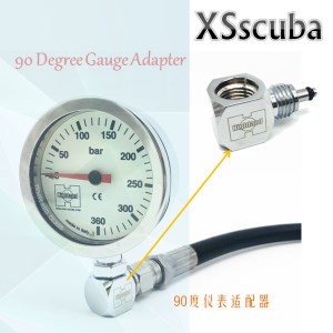 XS SCUBA 90度仪表适配器 转接头