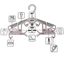 MARES UNIVERSAL HANGER 衣架 潜水装备挂架 多功能挂架