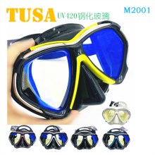 TUSA PARAGON防UV420钢化玻璃潜水面镜 M2001S深潜 浮潜面镜