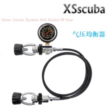 XS SCUBA 潜水气瓶气压均衡器 DIN - yoke 式接头 含仪表