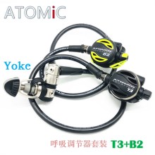 ATOMIC T3 钛合金呼吸调节器 超轻潜水调节器DIN&yoke头